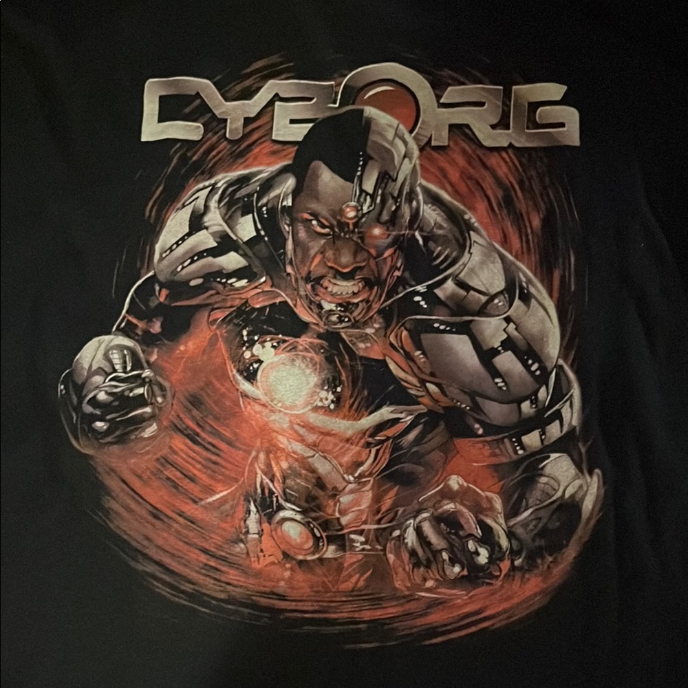 Cyborg Graphic Black T-Shirt